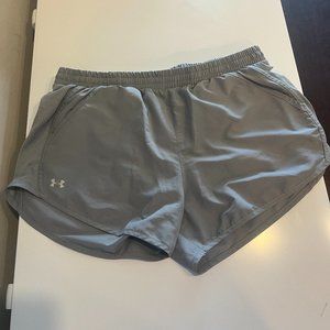 Performance-Ready Under Armour Gray Running Shorts (Size L)